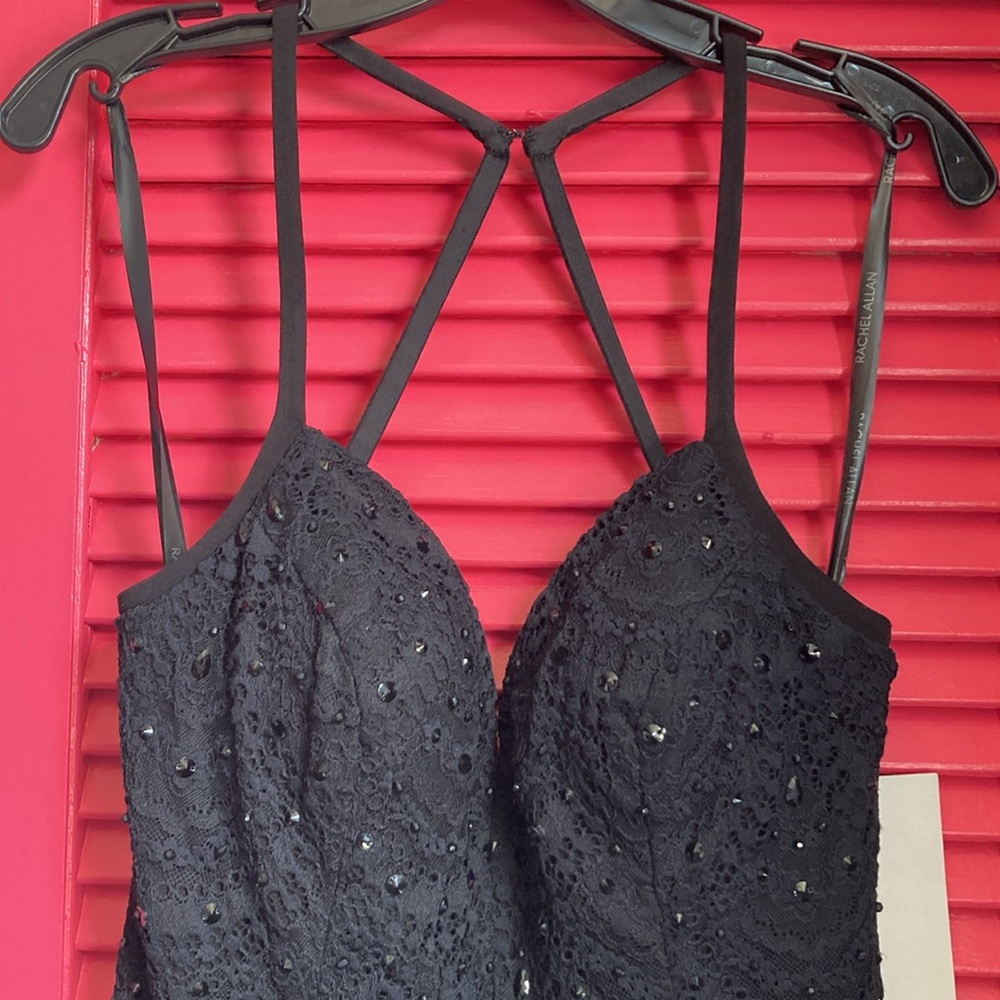 NWT RACHEL ALLAN SIZE 12 LACE/RHINESTONE JUMPER - Picture 10 of 16